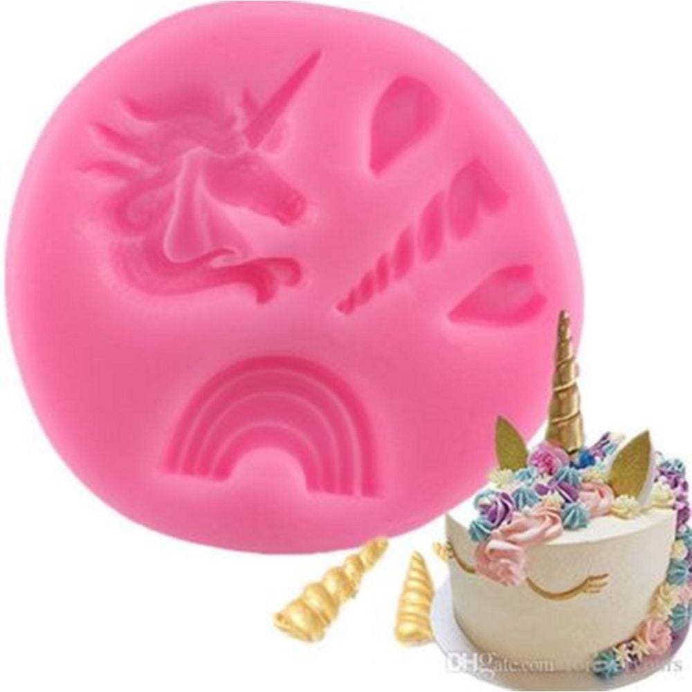 Molde De Silicone Unicornio, Mini Chifre