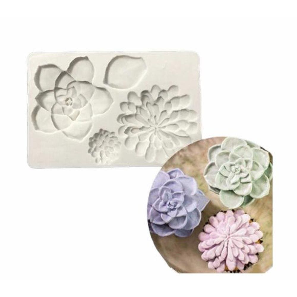 Molde De Silicone Suculenta