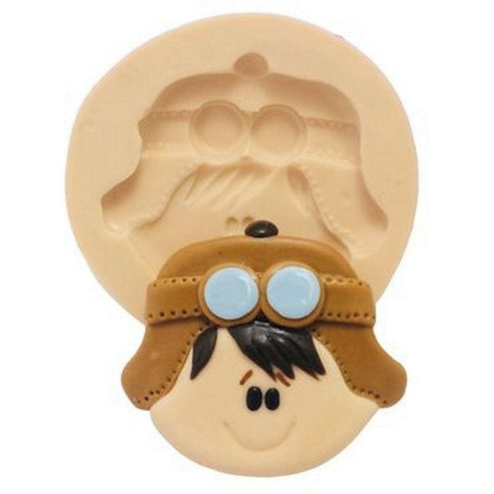 Molde De Silicone Rosto Aviador