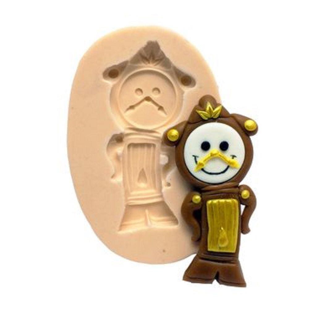 Molde De Silicone Relogio, Bela E A Fera