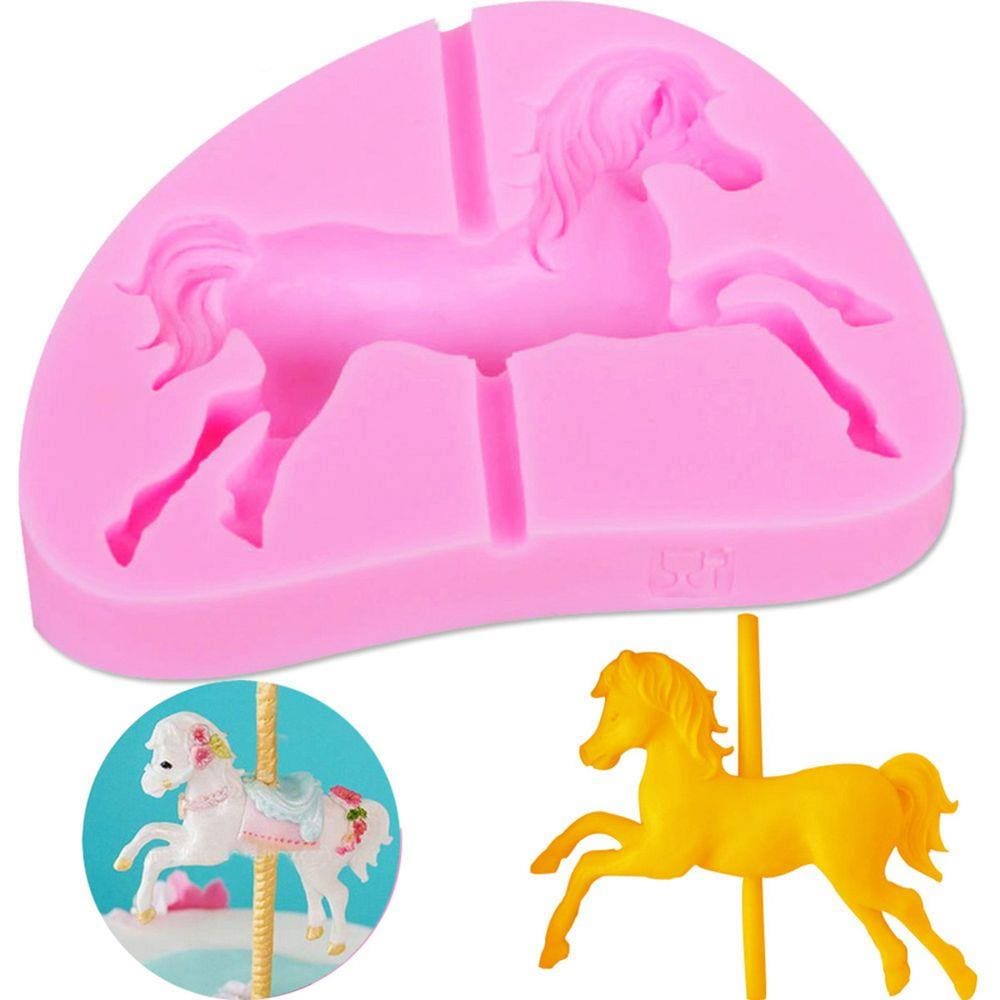 Molde De Silicone Cavalo, Carrossel