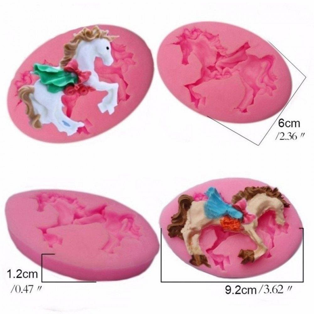 Molde De Silicone Cavalo, Fazenda, Flores