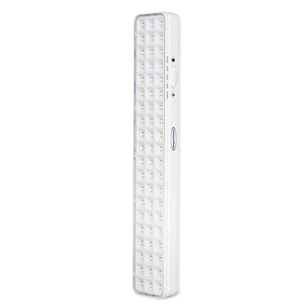Luz de Emergência LED 60 Leds Slim Segurimax
