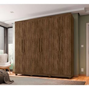 Guarda Roupa Casal 6 Portas 3 Gavetas Berlim - Jacarandá