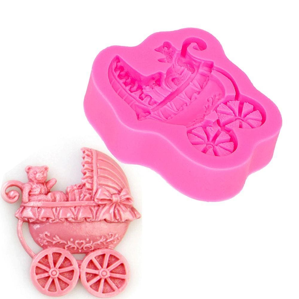 Molde De Silicone Carrinho De Bebê
