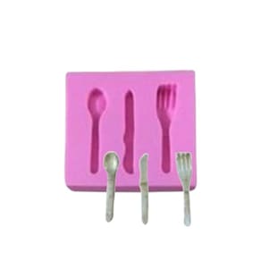 Molde De Silicone Talheres, Garfo, Faca, Colher