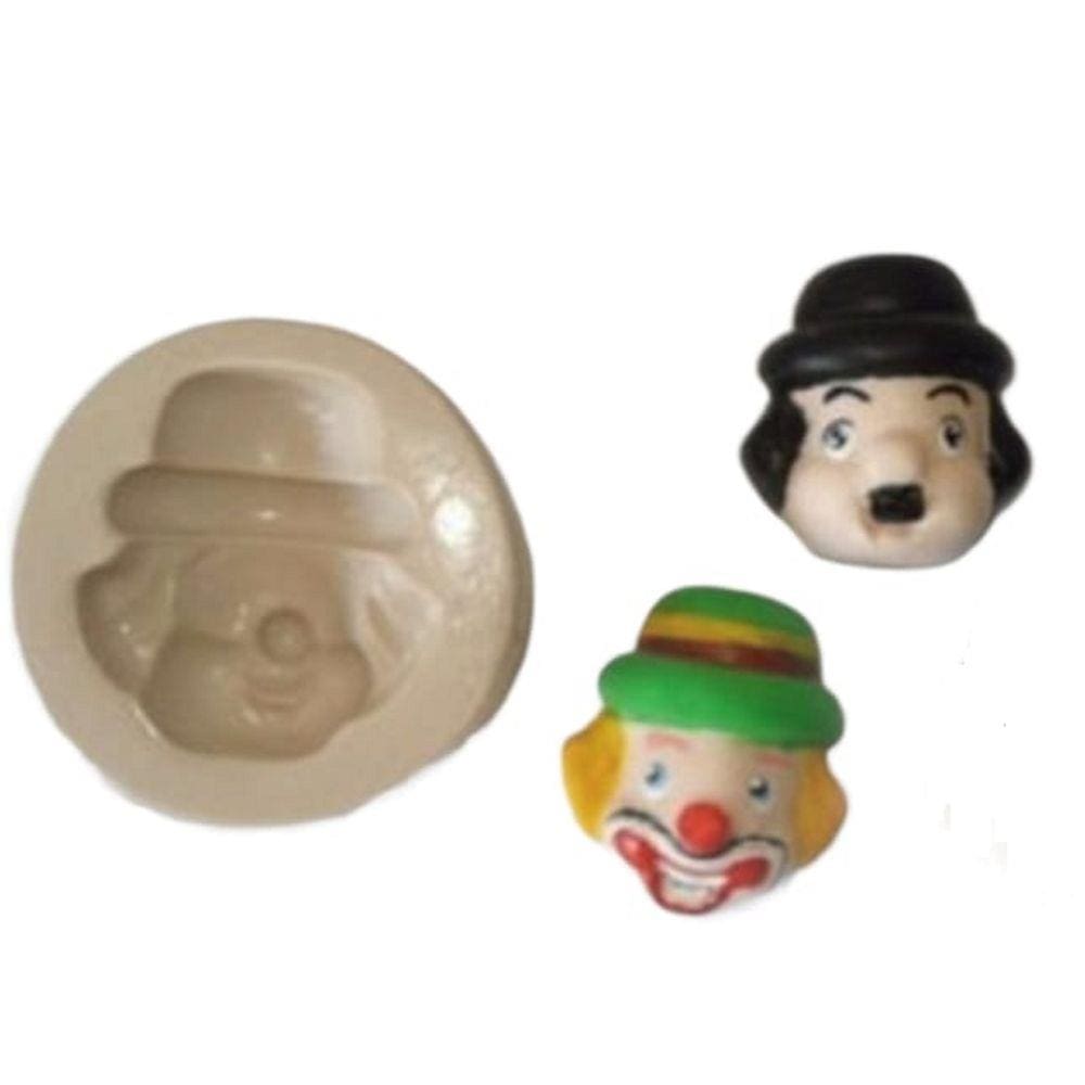 Molde De Silicone Rosto Palhaços