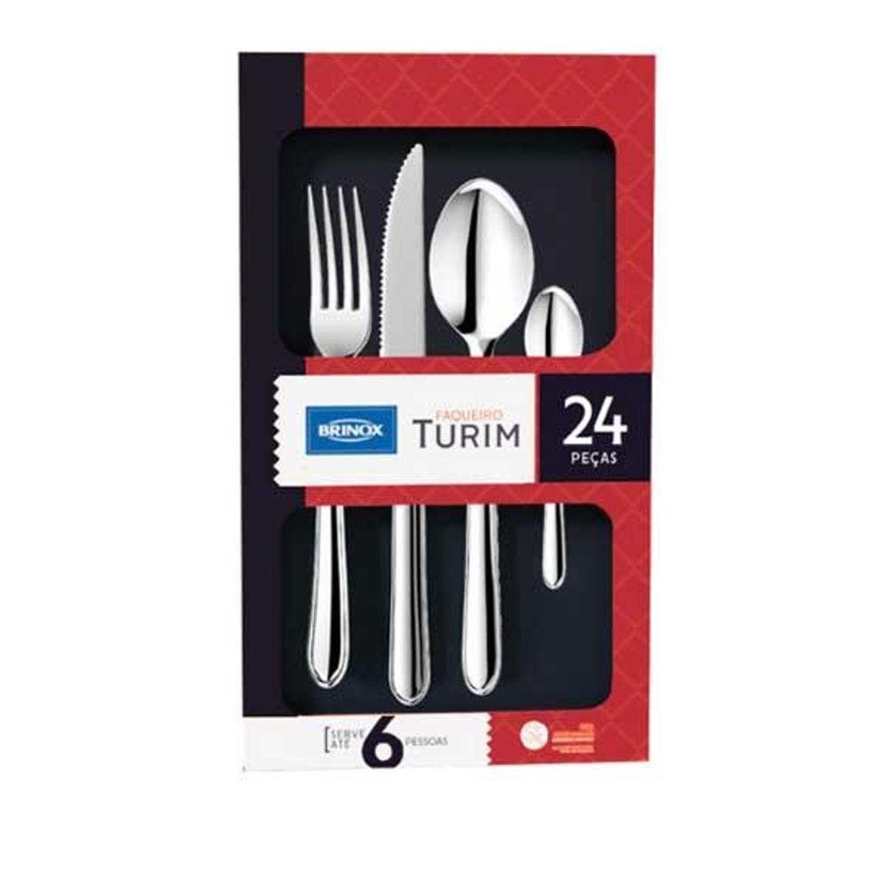 Faqueiro Brinox Turim Inox 24 Pecas 5111/142