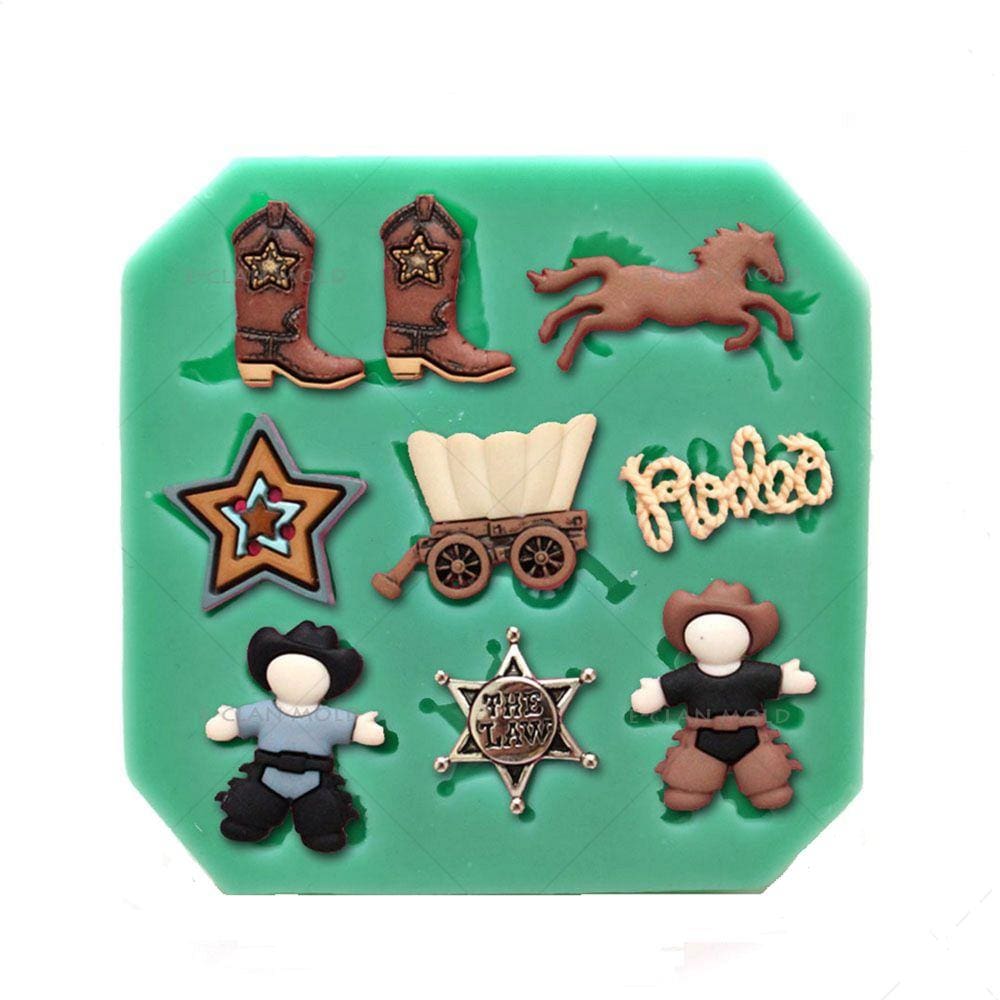 Molde De Silicone Cowboy, Xerife