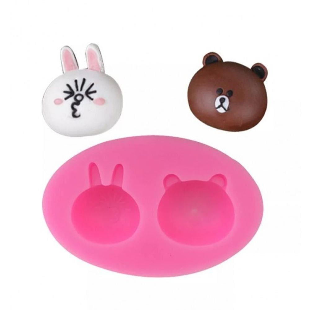 Molde De Silicone Páscoa, Coelho, Urso