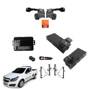 Kit de Vidro Elétrico para Montana 2018 a 202 E Travas Elétricas da Tragial