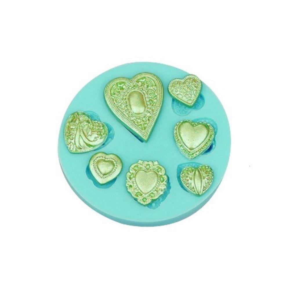 Molde De Silicone Jóias Coração