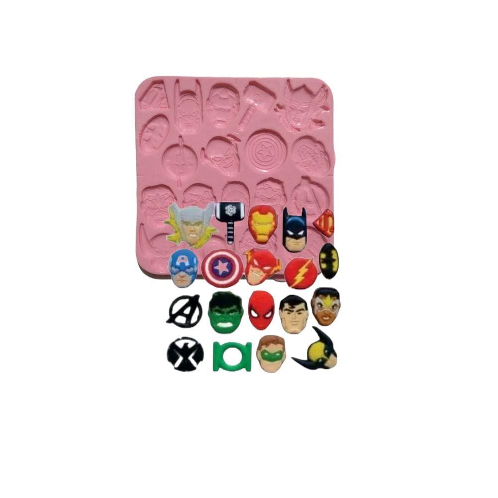 Molde De Silicone Heróis
