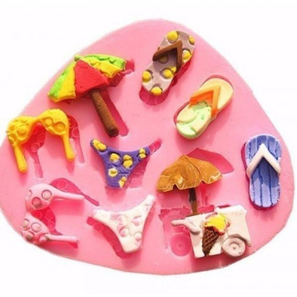 Molde De Silicone Praia