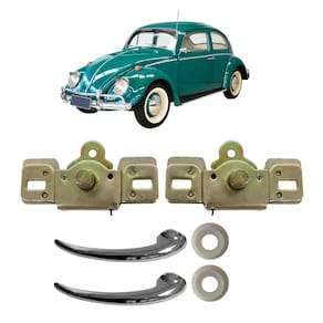 Kit Maçaneta Interna Fechadura Comando Porta Fusca 59/77