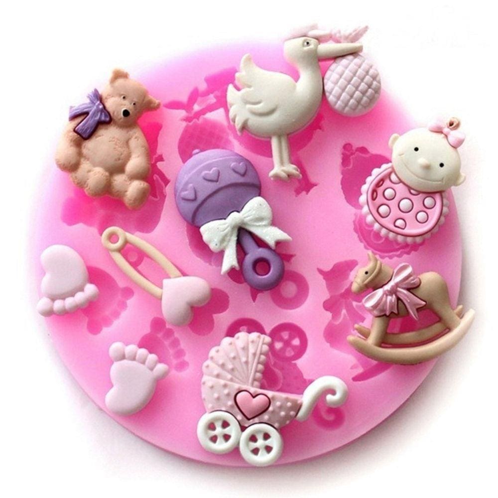 Molde De Silicone Chá De Bebê