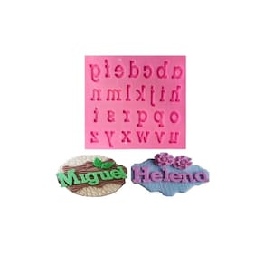 Molde De Silicone Alfabeto Minúsculo