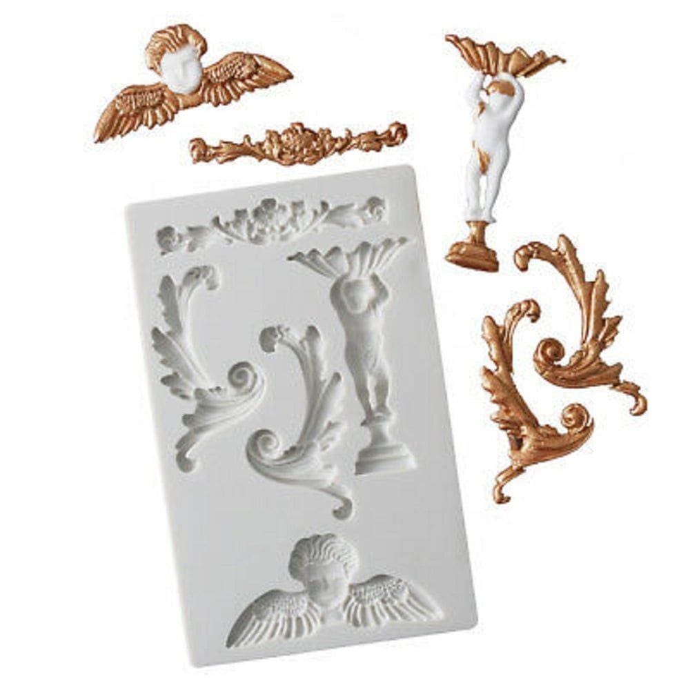 Molde De Silicone Anjo Arabesco