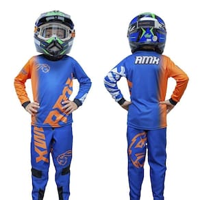 Conjunto Classic Extreme Infantil Colete Amx Vermelho Preto