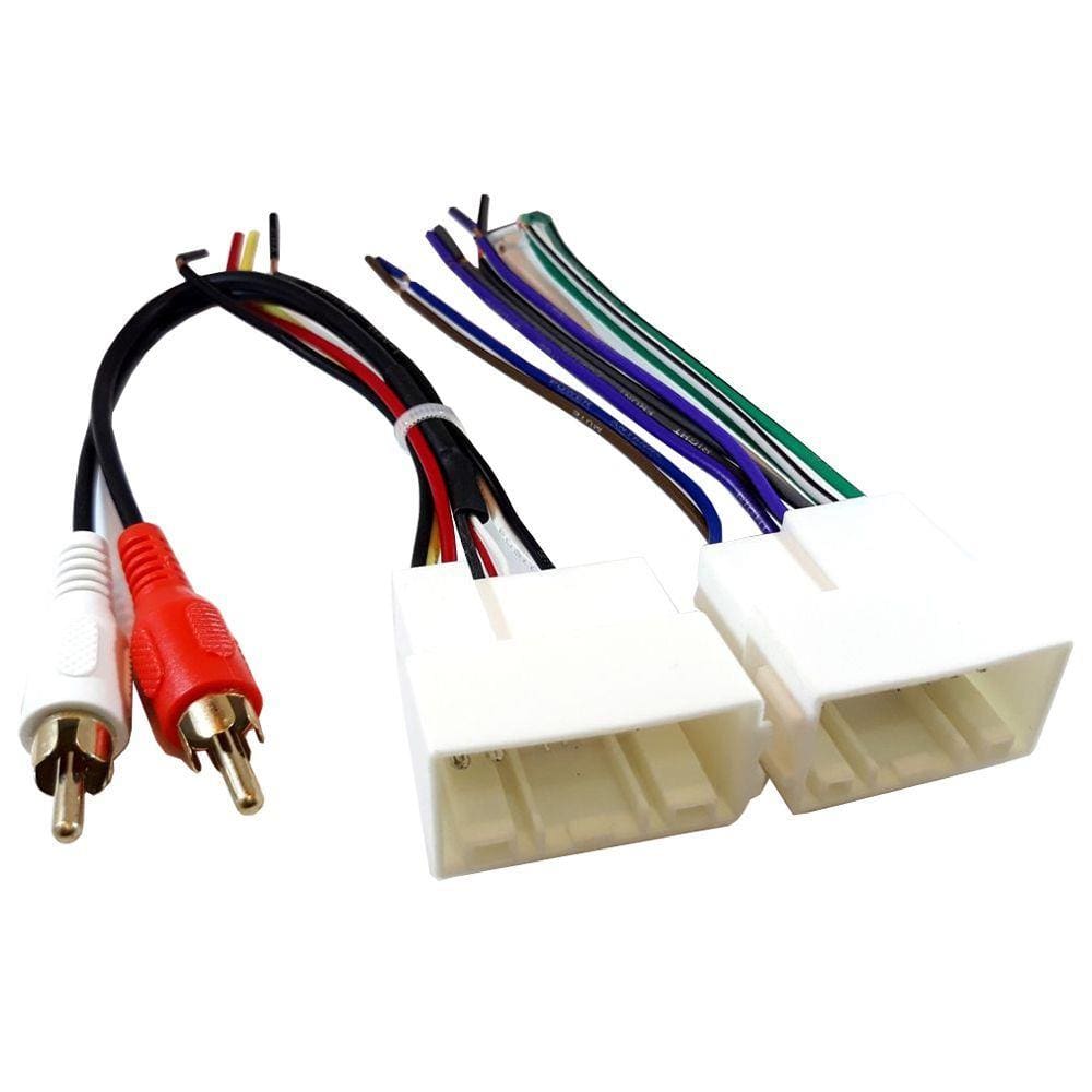 Chicote Plug Ligação + Conector RCA Hyundai HB20 IX35 Elantra 2012 Veloster e Sportage 2010 à 2013