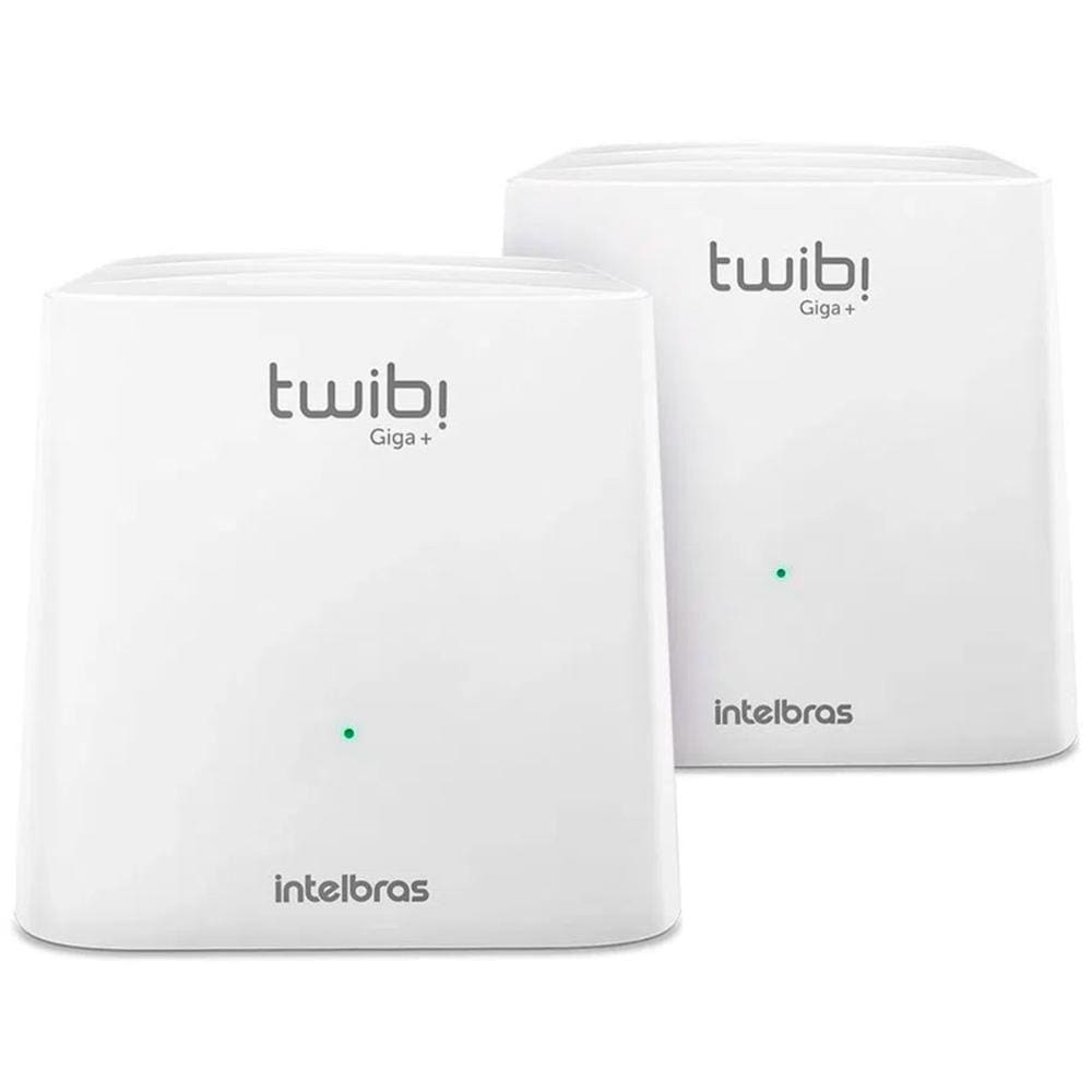 Roteador Wi-Fi Intelbras Twibi Giga+ AC1200 Kit 2 unidades