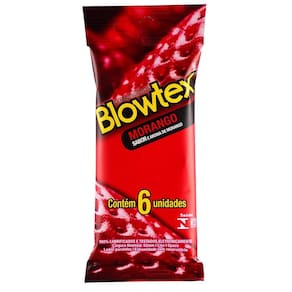 Preservativo Blowtex Morango 6 Unidades
