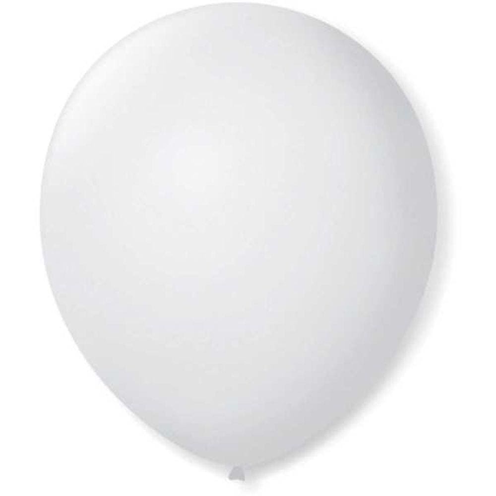 Balao Bexigas N.070 Branco Pct.C/50 Unidades - Sao Roque