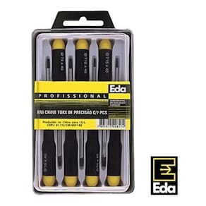 Jogo Chave Torx Torque Tork Precisão 7 Peças T5 A T15