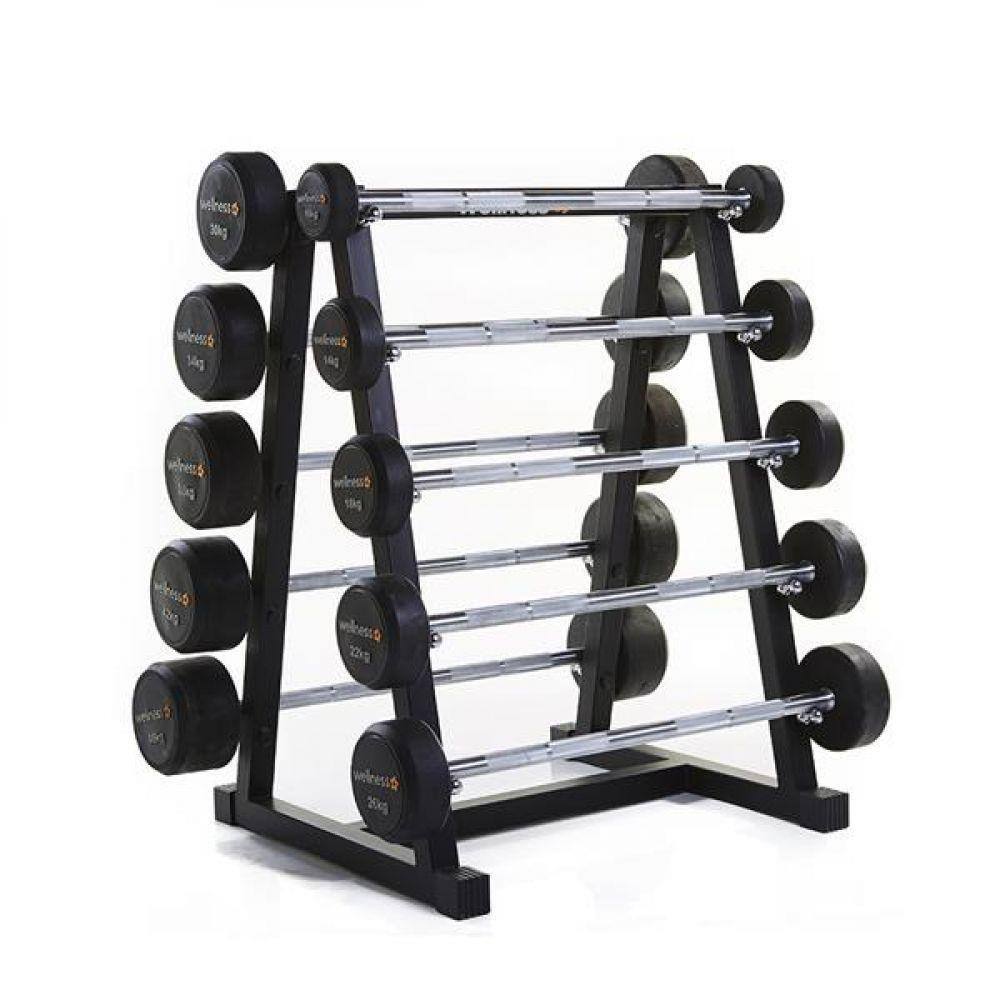 Estante Horizontal Para 10 Barras Montadas Wellness Em009