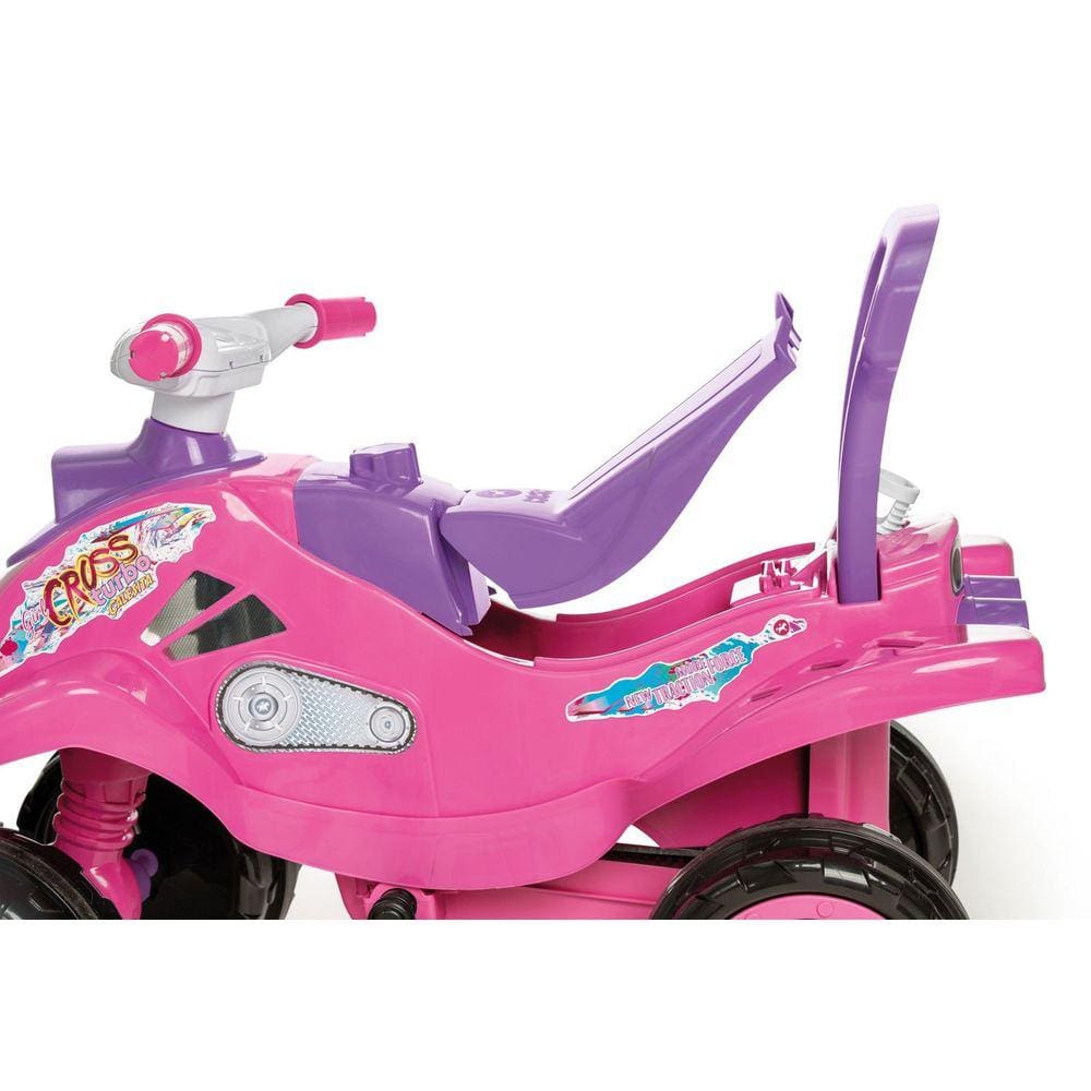 Carrinho Motoca Quadriciclo Cross Turbo - Calesita Rosa - Carrefour