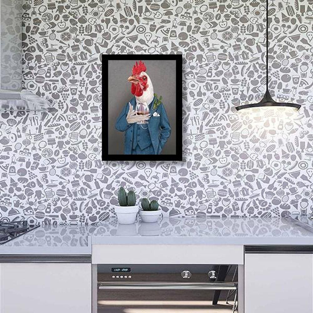 Quadro Decorativo Galo Nobre
