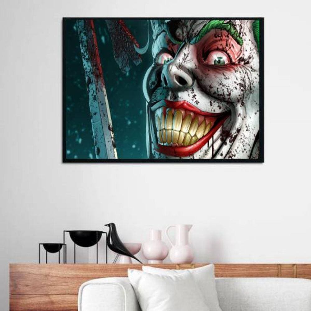 Quadro Decorativo Artístico - Coringa Sorrindo