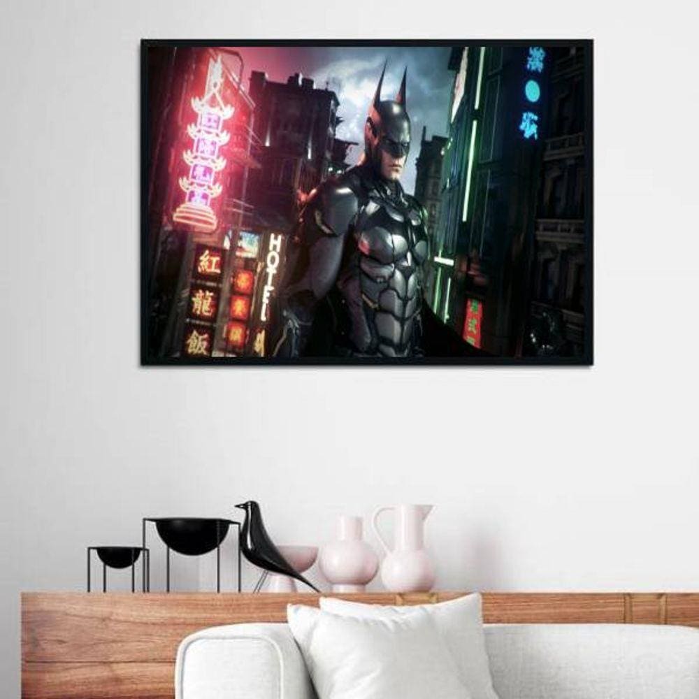 Quadro Decorativo Batman Luzes da Cidade