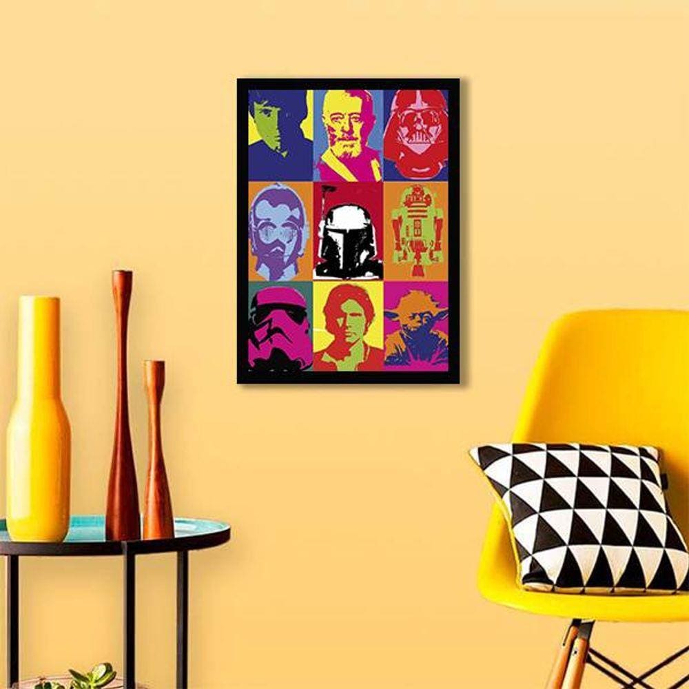 Quadro Decorativo Star Wars Pop Art