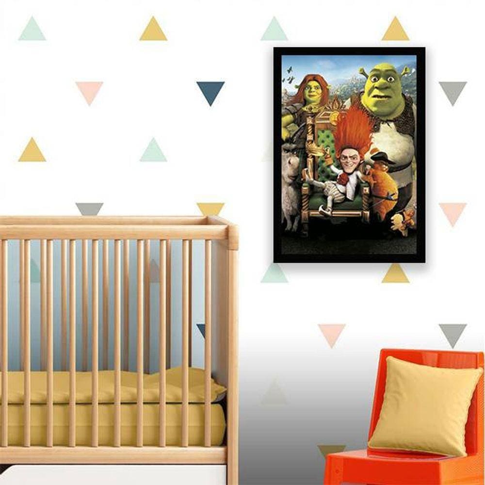 Quadro Decorativo Filme Shrek Personagens