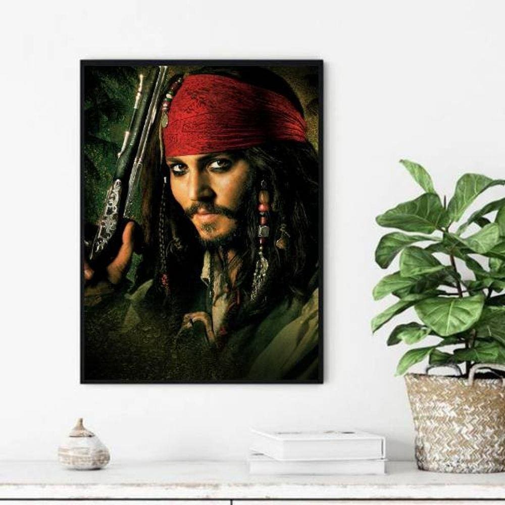 Quadro Decorativo Piratas do Caribe - Jack Sparrow