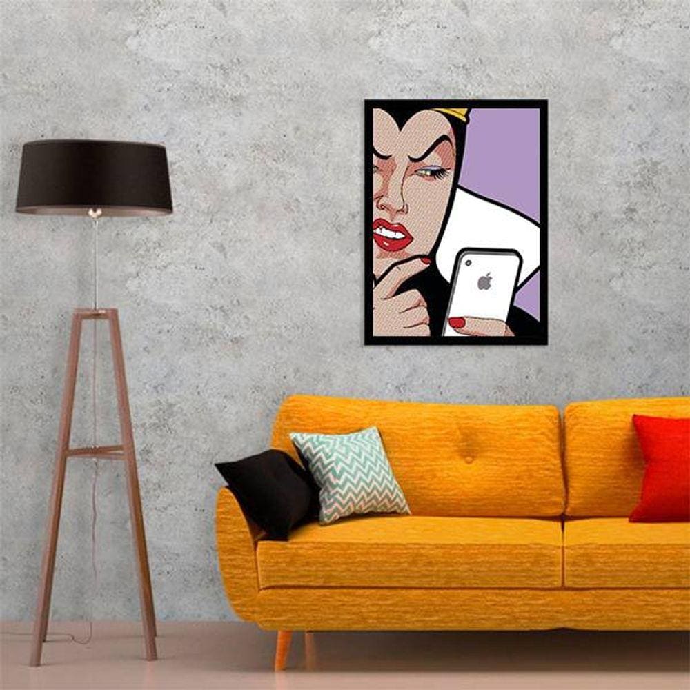 Quadro Decorativo Rainha Má De Celular