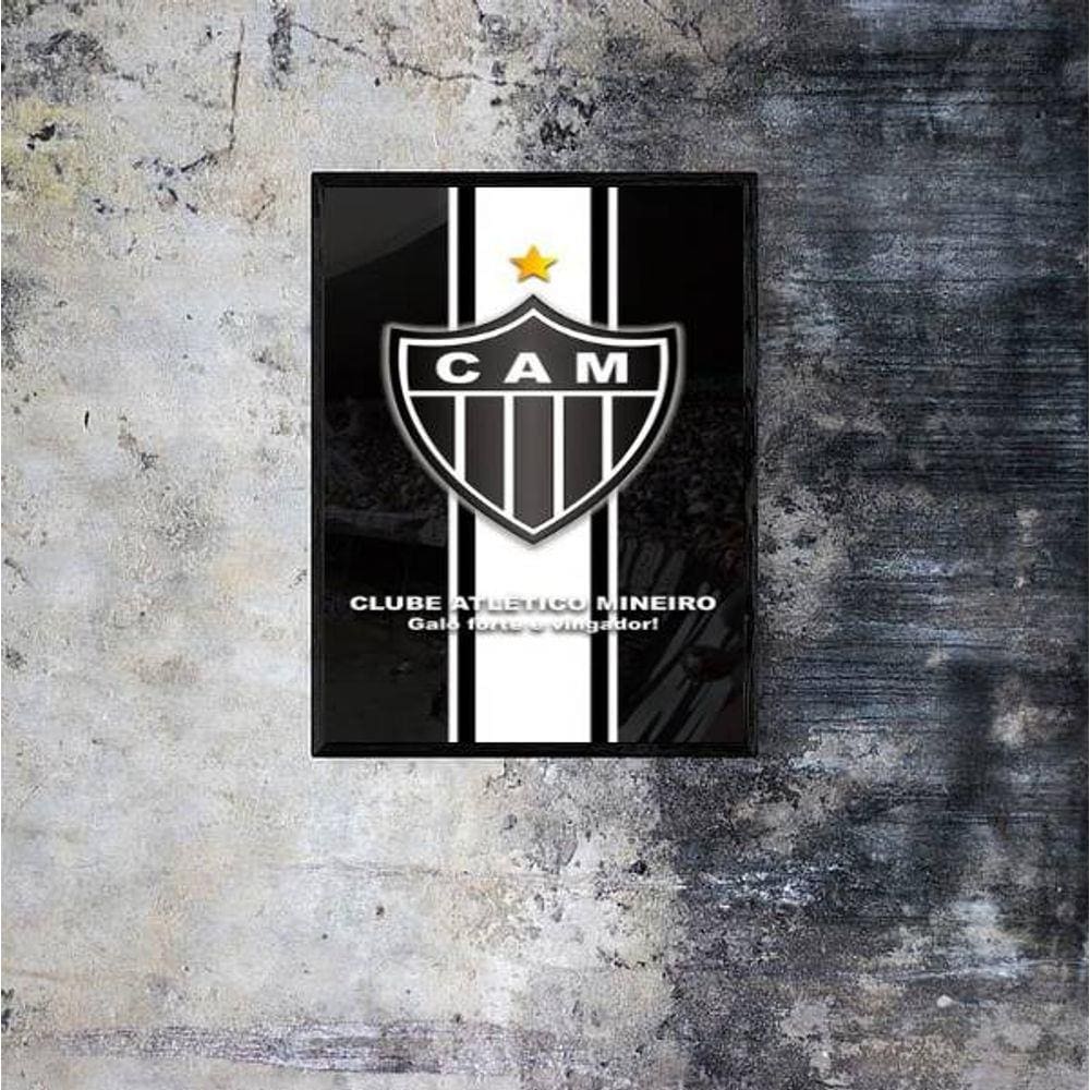 Quadro Decorativo Clube Atlético MG Galo Forte Vingador