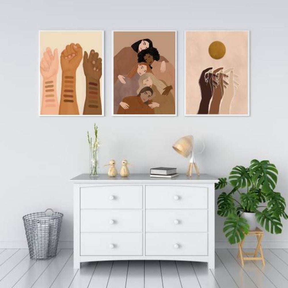 Kit 3 Quadros Decorativos Is Over