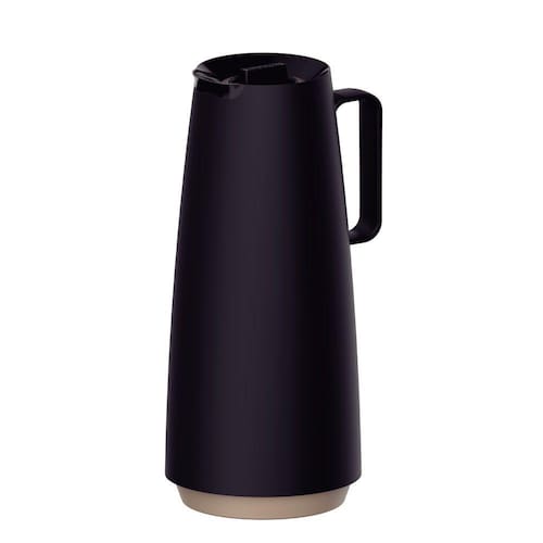 imagem-Garrafa Térmica em Aço Inox com Ampola de Vidro 1 Litro Preto Exata Tramontina 61636103