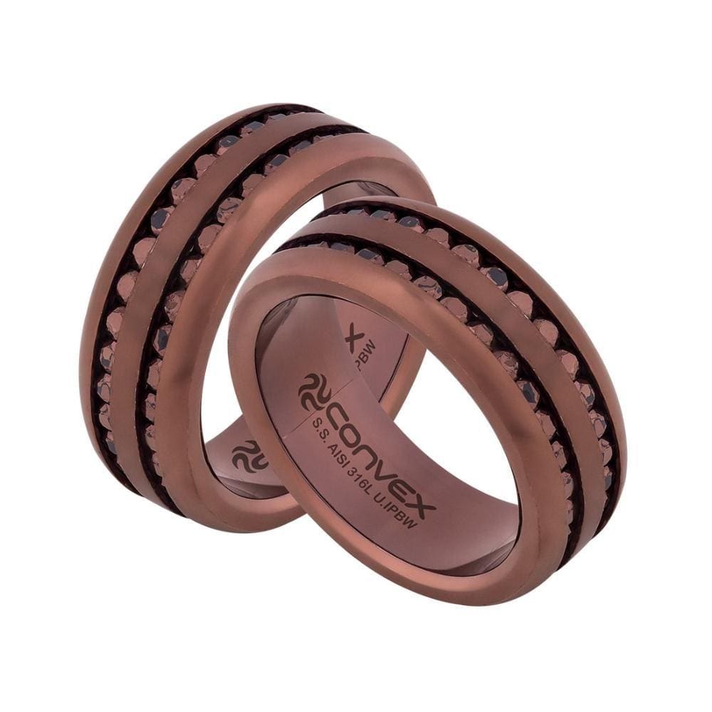 Aliança Aço Troya Dupla 8mm U.IPBW