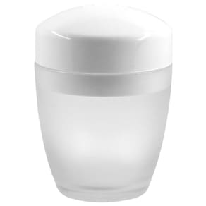 Porta Algodão Cotonete Organizador De Banheiro Aspecto Fosco Branco