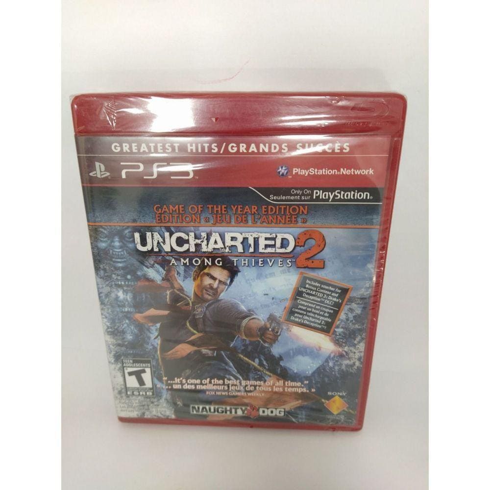 Jogo Ps3 Uncharted 2 Among Thieves Mídia