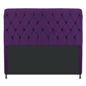 Cabeceira Estofada Cristal 195cm King Size Roxo