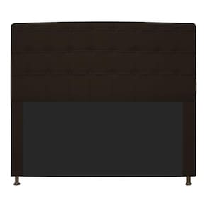 Cabeceira Estofada Dama 195 Cm King Size Marrom
