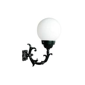 Luminária Globo Grande com Braço Externa em Alumínio 60cm