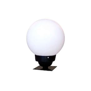 Luminária Colonial para Muro em Alumínio com Globo em Vidro