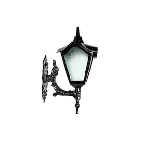 Luminária Colonial Romana Menor com Braço em Alumínio 47cm
