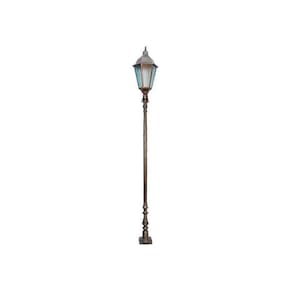 Poste Colonial Verona Jardim de Alumínio 01 Luminária 2,38m