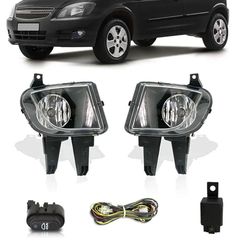 Kit Farol de Milha Neblina Gm Celta e Prisma 2006 2007 2008 2009 2010 2011